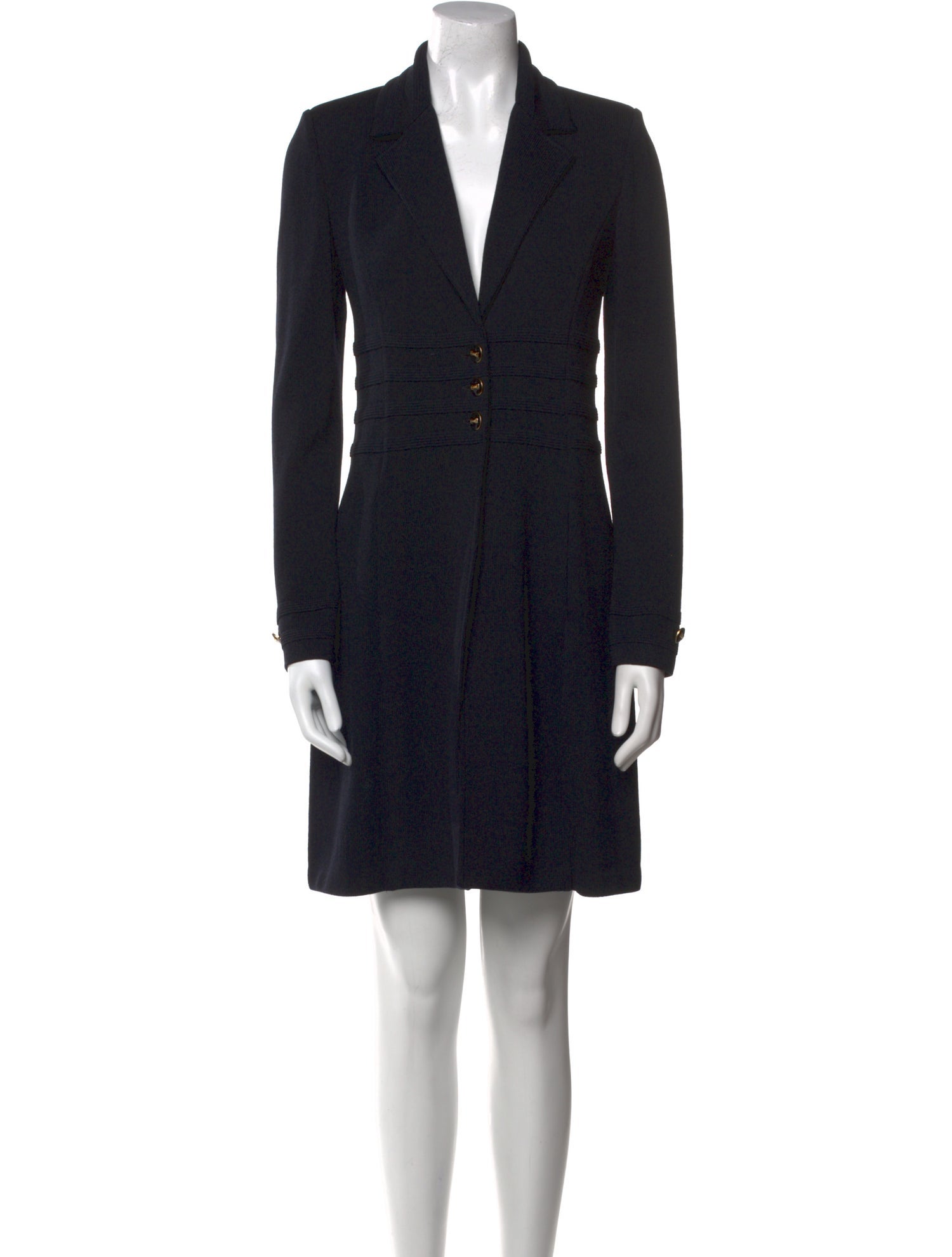 St. John Collection V-Neck Knee-Length Dress