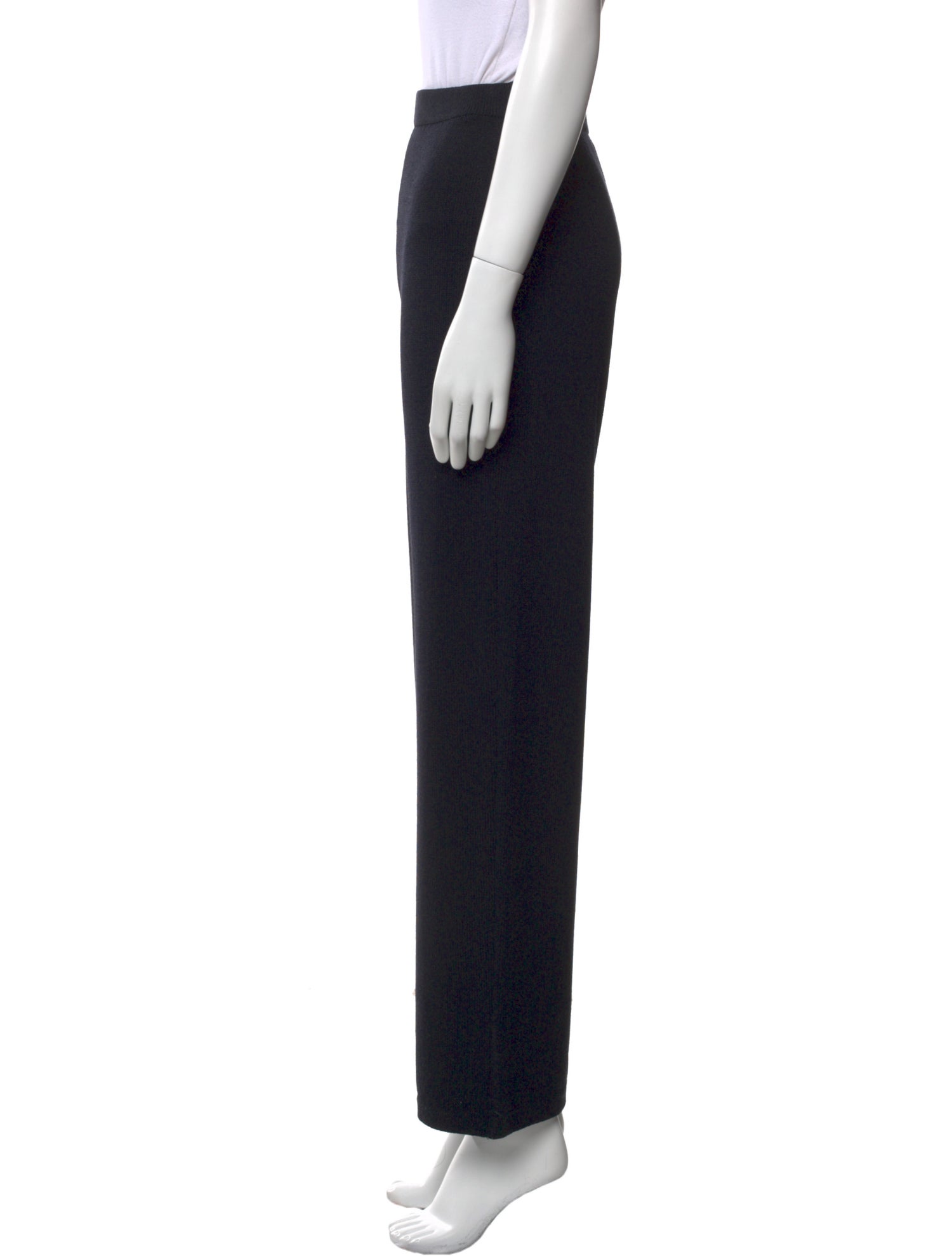 St. John Collection Wool Wide Leg Pants