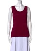 St. John Collection Wool Scoop Neck Top
