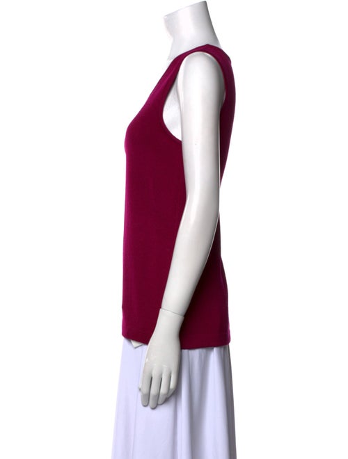 St. John Collection Wool Scoop Neck Top