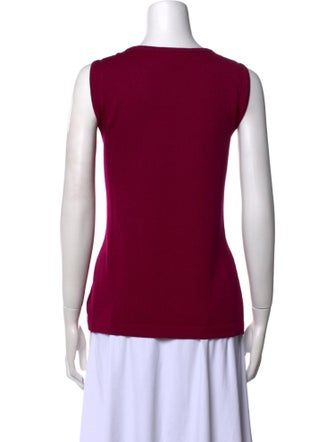 St. John Collection Wool Scoop Neck Top