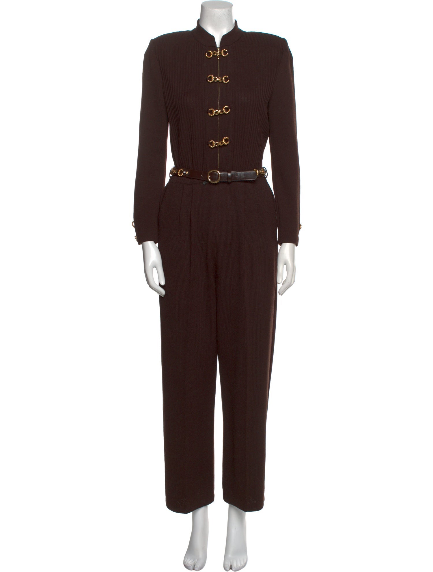 St. John Collection Mock Neck Jumpsuit