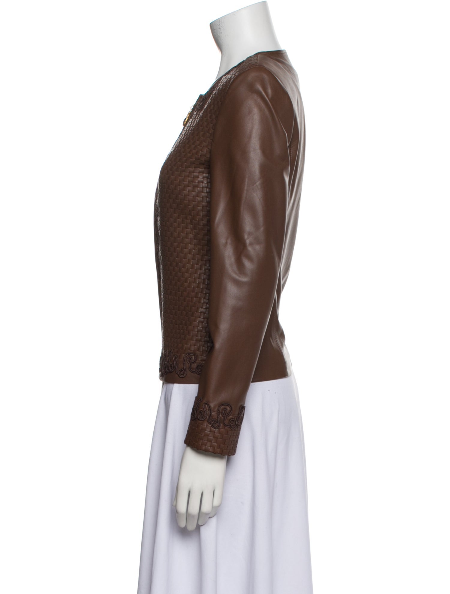 St. John Collection Leather Evening Jacket