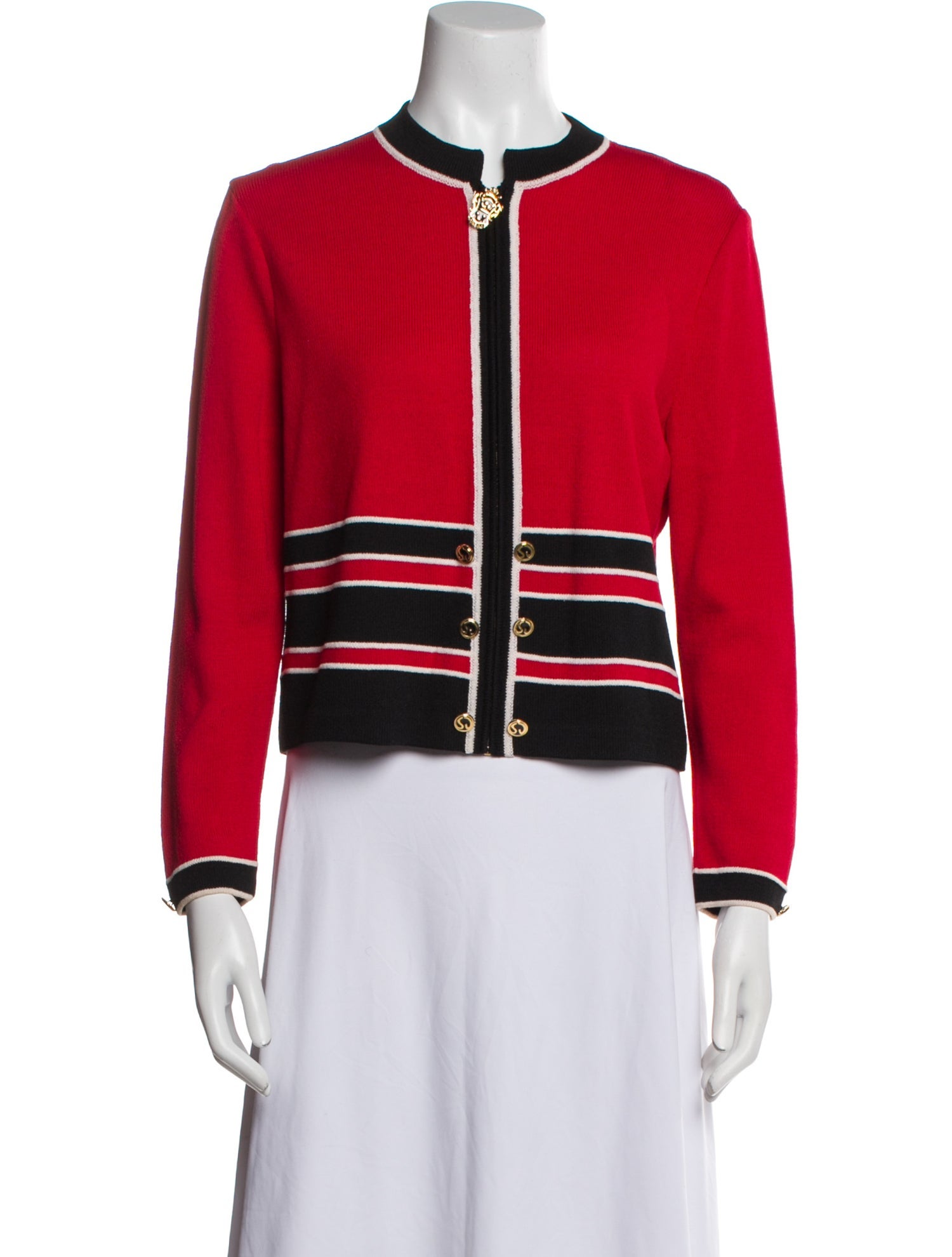 St. John Collection Striped Evening Jacket