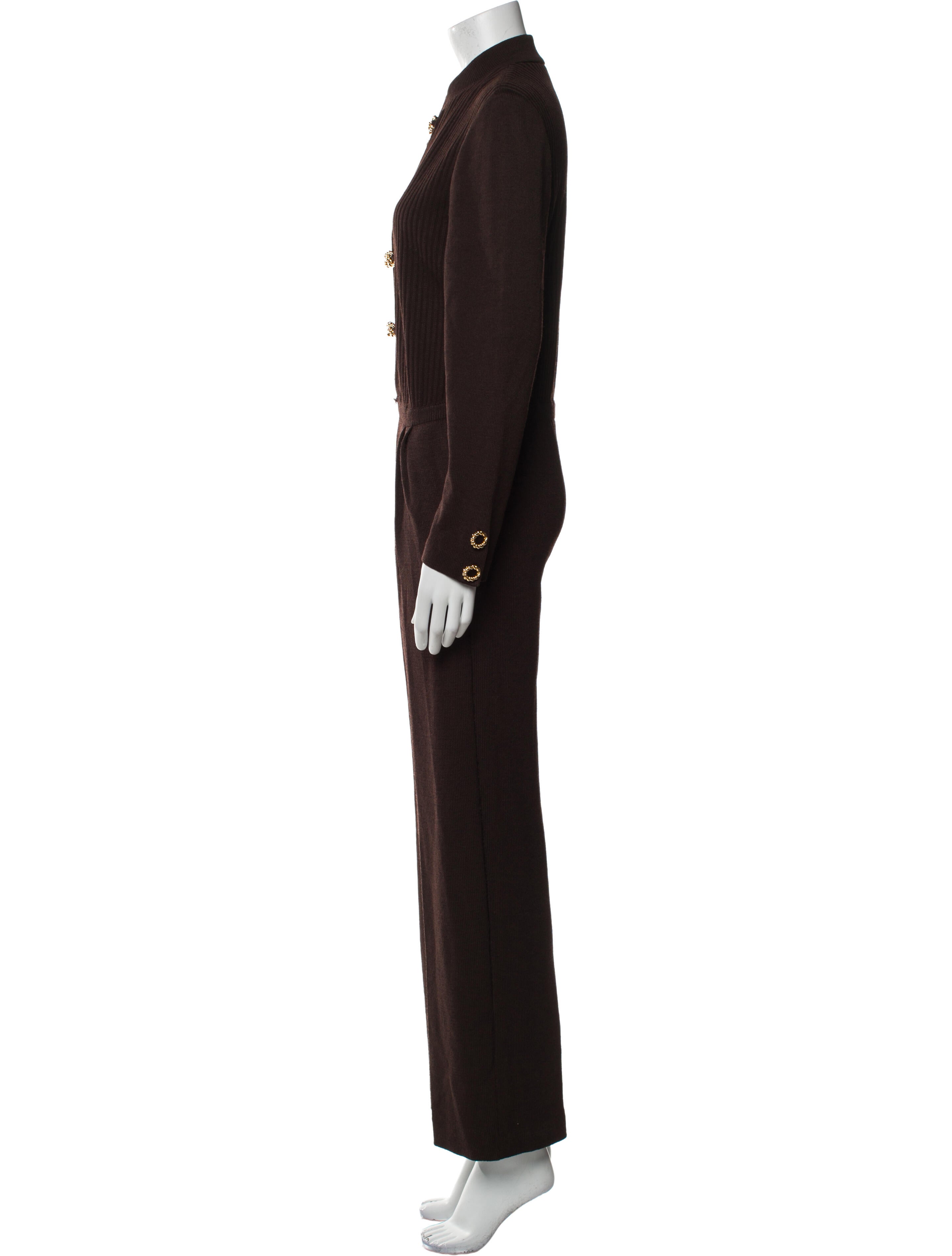 St. John Collection Crew Neck Jumpsuit