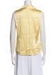 St. John Collection Silk Sleeveless Button-Up Top