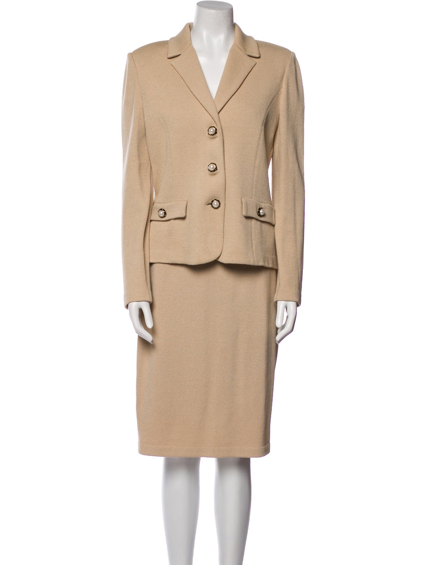 St. John Collection Wool Skirt Set