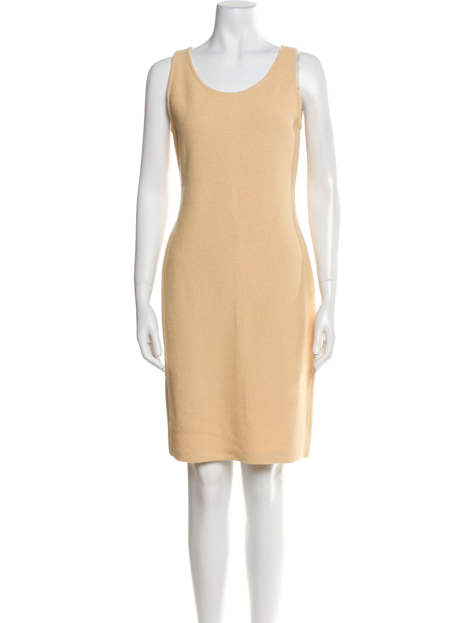 St. John Collection Scoop Neck Knee-Length Dress