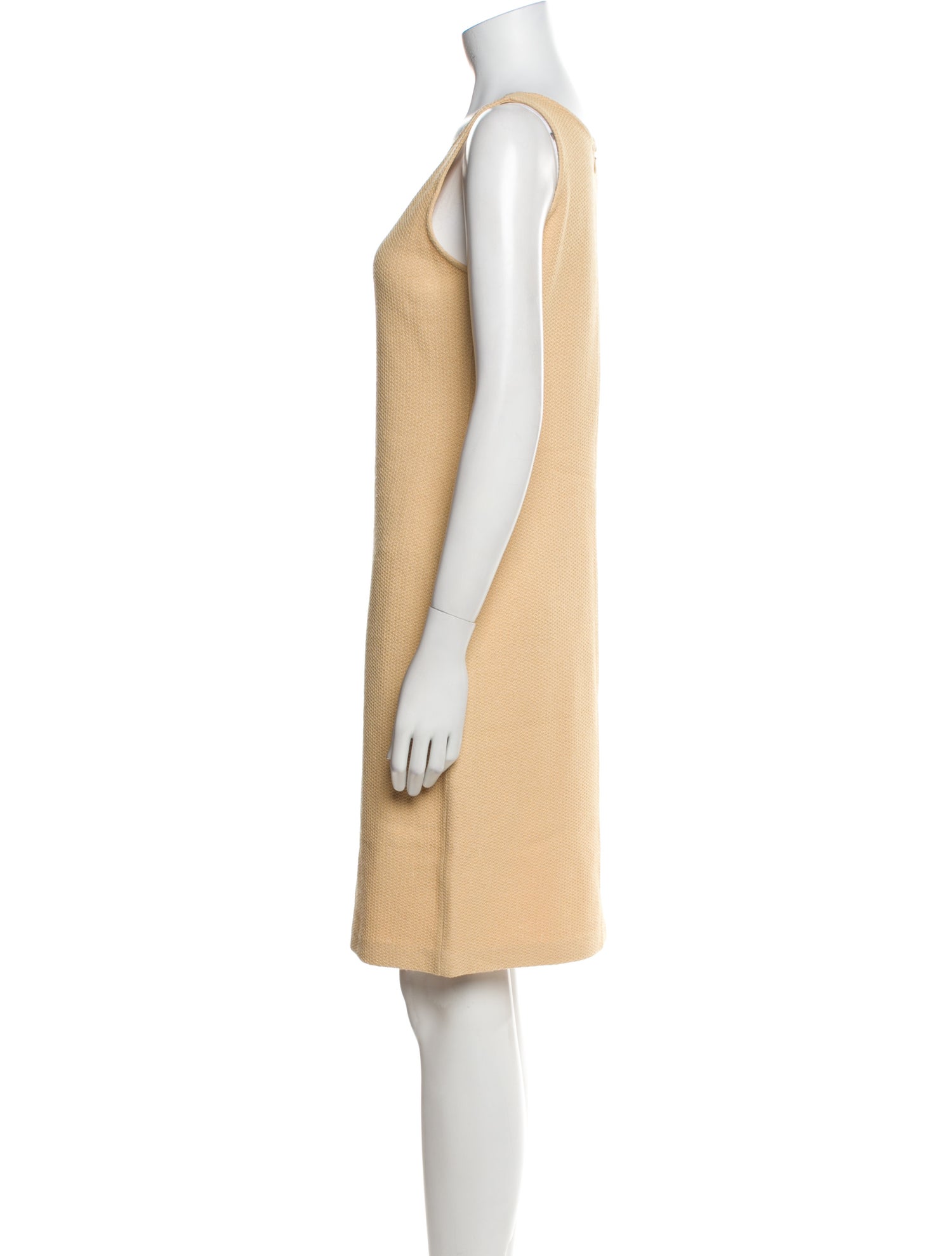 St. John Collection Scoop Neck Knee-Length Dress