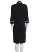 St. John Collection Wool Striped Dress Set
