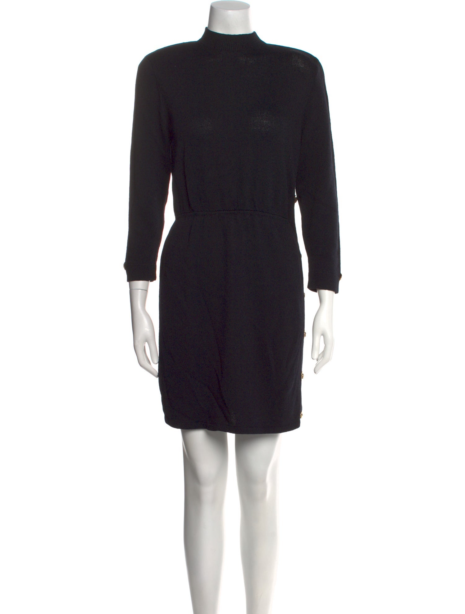 St. John Collection Mock Neck Mini Dress