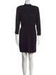 St. John Collection Mock Neck Mini Dress