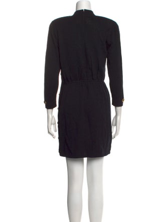 St. John Collection Mock Neck Mini Dress