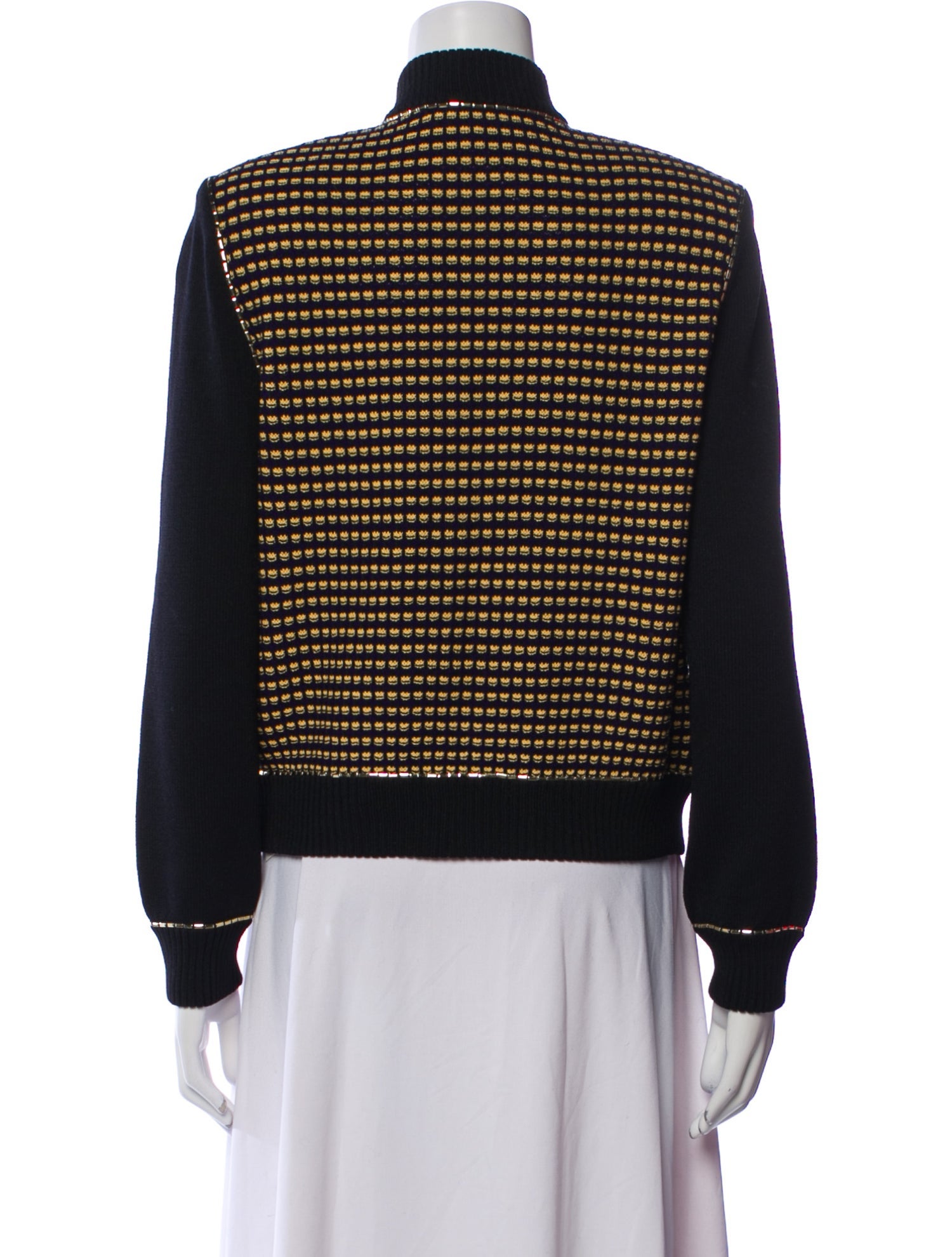 St. John Collection Striped Bomber Jacket