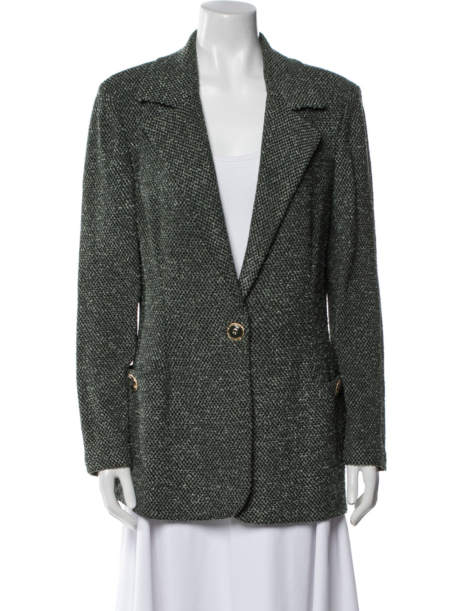 St. John Collection Wool Printed Blazer