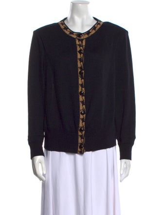 St. John Collection Wool Scoop Neck Sweater