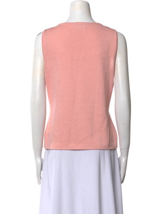 St. John Collection Wool Scoop Neck Top
