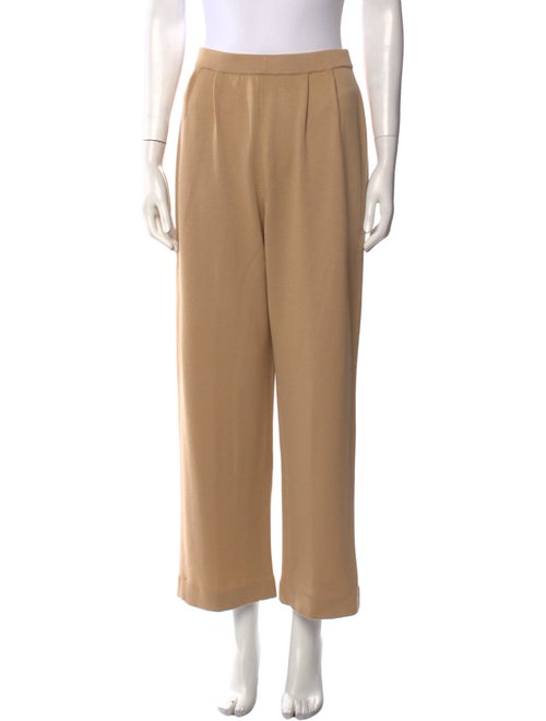 St. John Collection Wool Wide Leg Pants