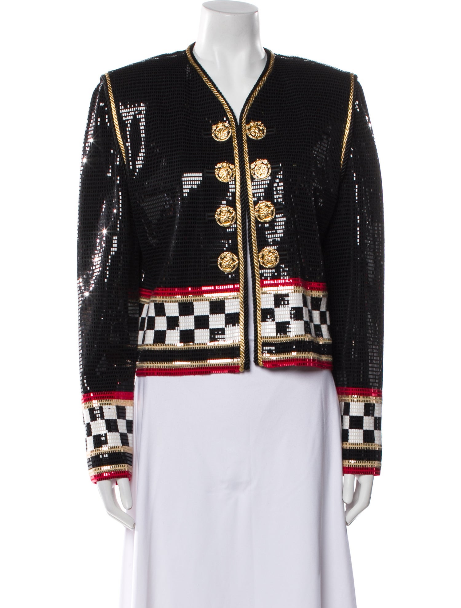 St. John Collection Printed Evening Jacket