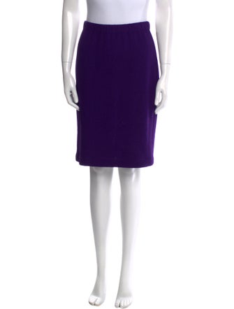St. John Collection Wool Knee-Length Skirt