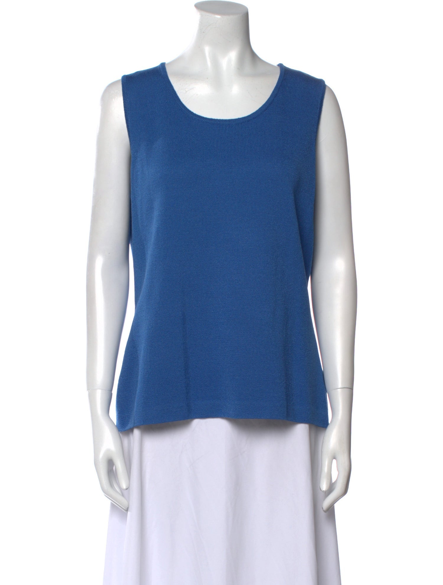 St. John Collection Wool Scoop Neck Top