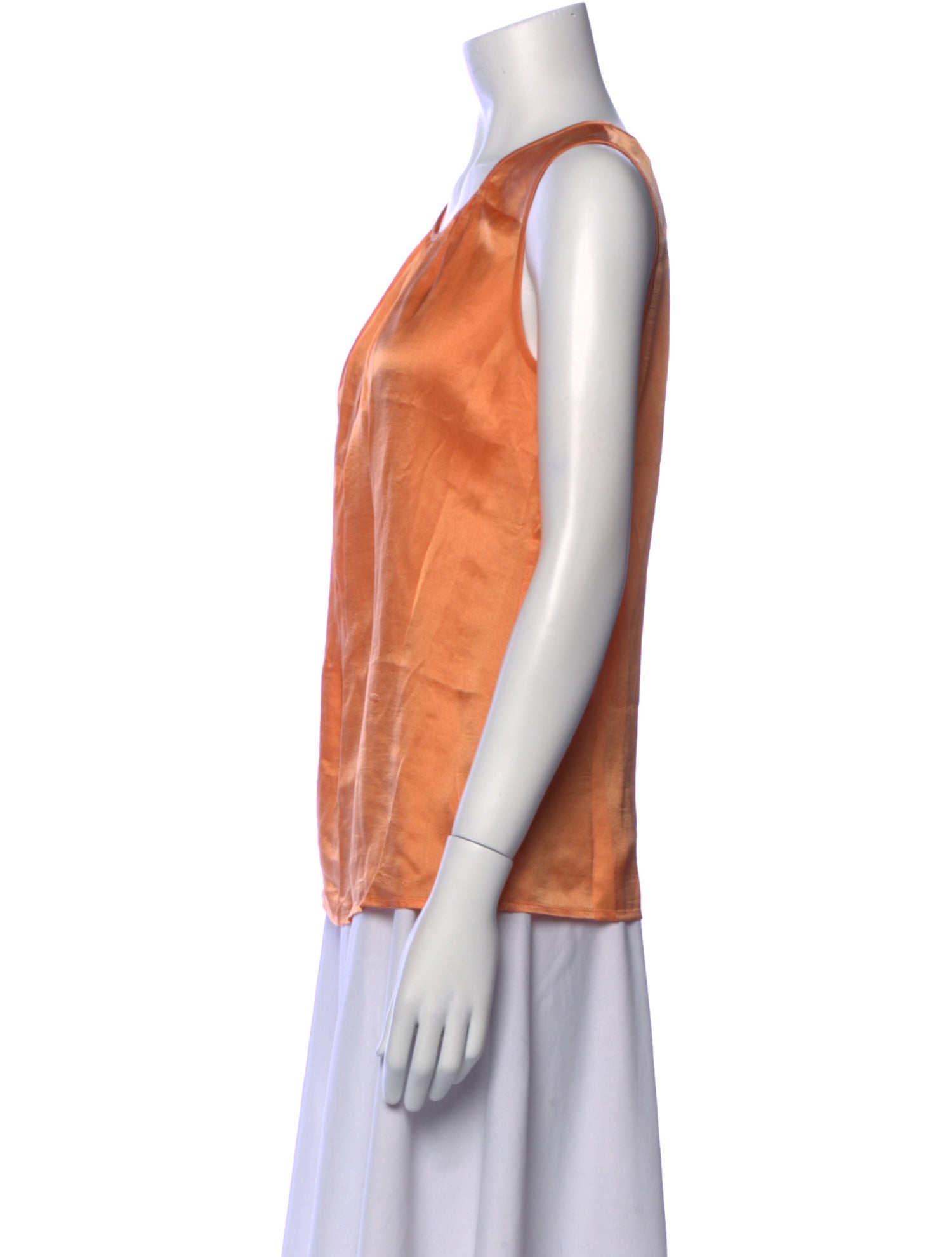 St. John Collection Silk Scoop Neck Top