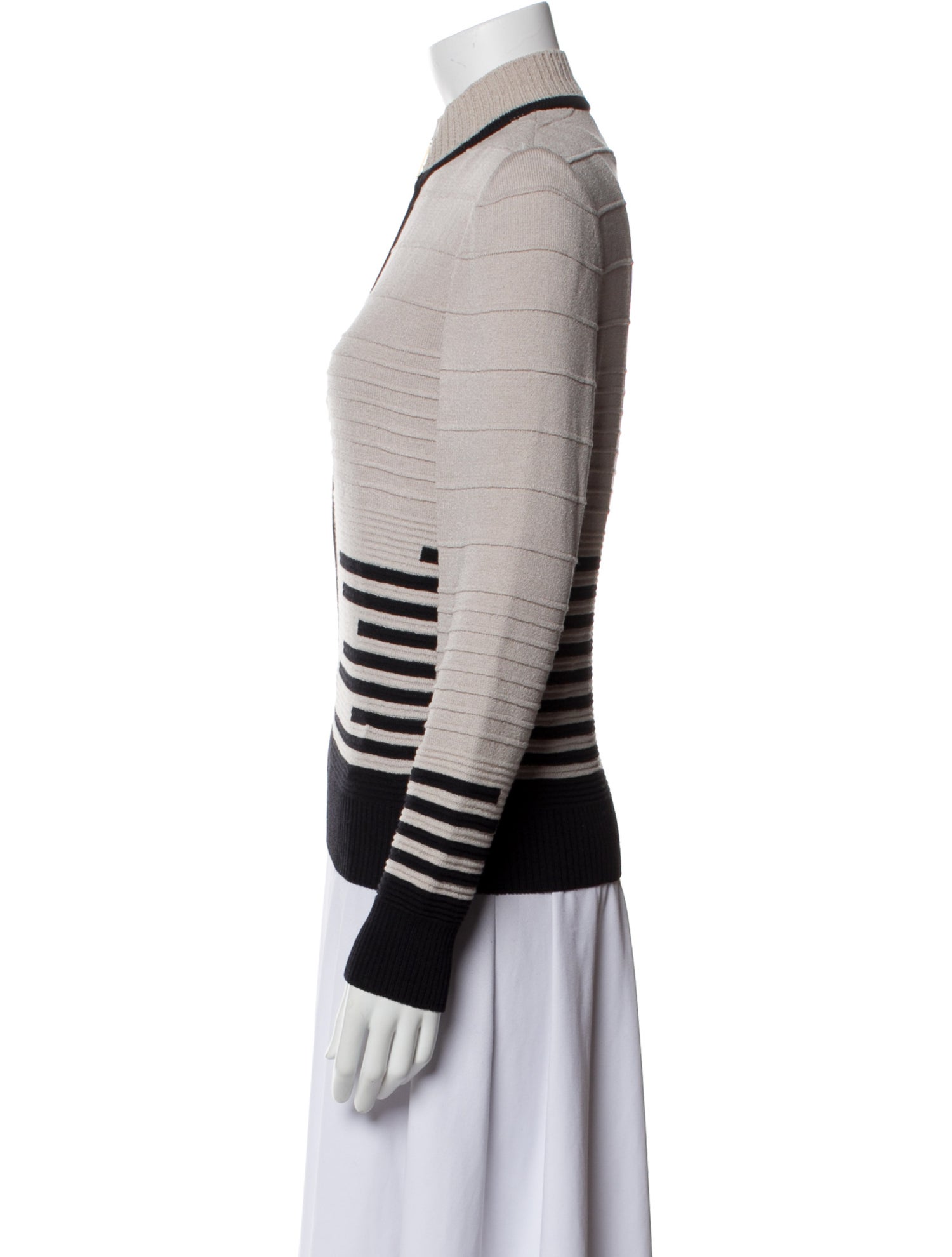 St. John Collection Wool Striped Sweater