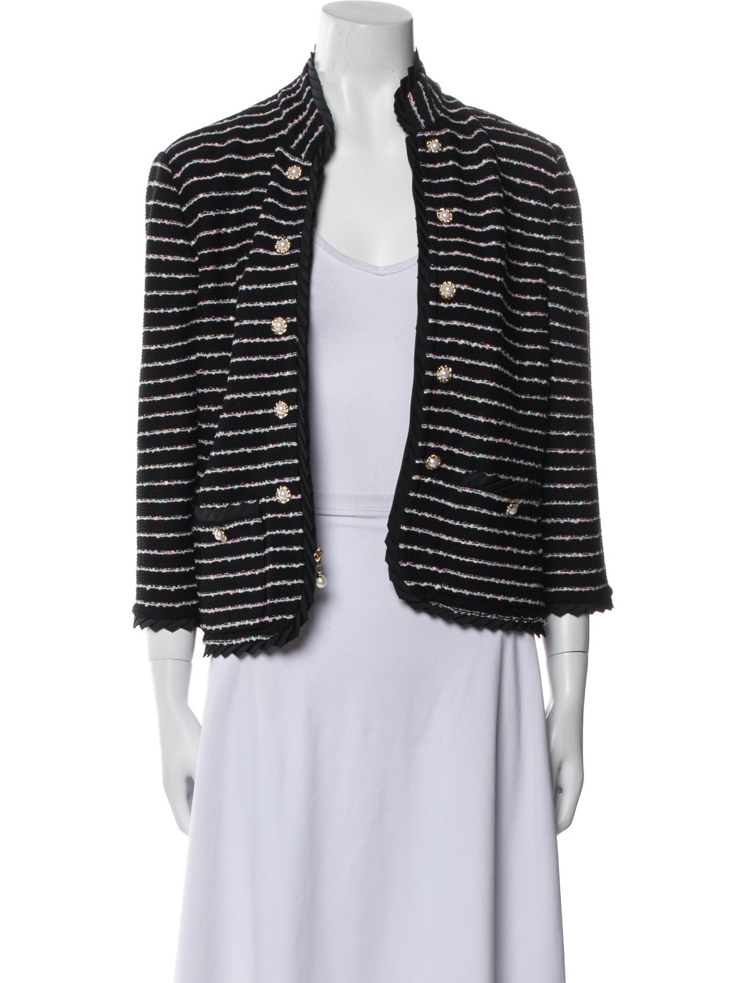 St. John Collection Striped Evening Jacket