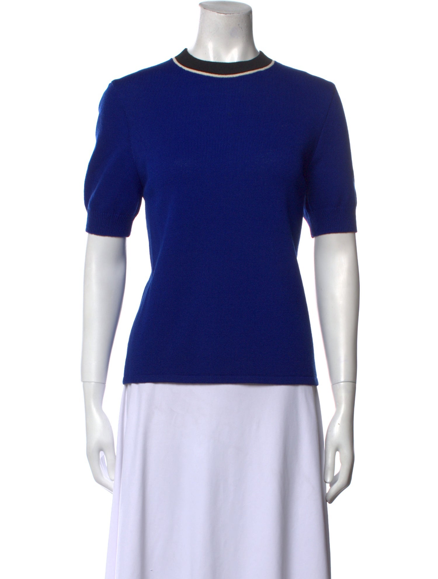 St. John Collection Wool Crew Neck T-Shirt