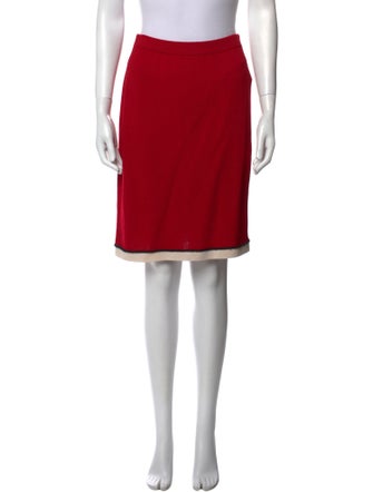 St. John Collection Wool Knee-Length Skirt