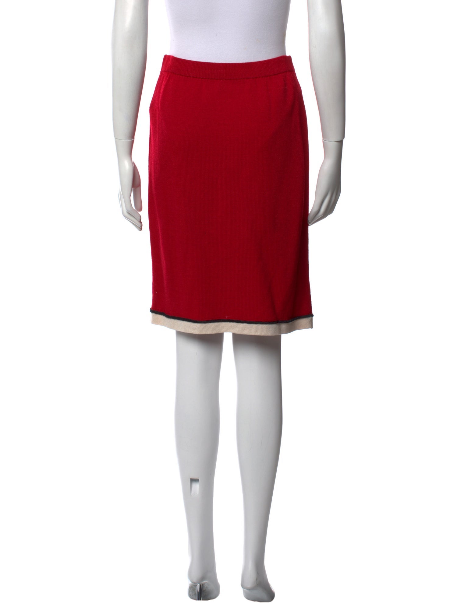 St. John Collection Wool Knee-Length Skirt