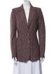 St. John Collection Wool Tweed Pattern Blazer