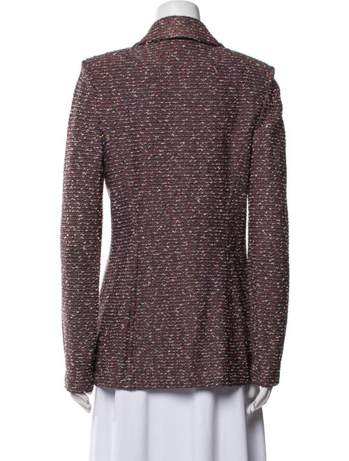 St. John Collection Wool Tweed Pattern Blazer
