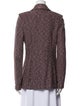 St. John Collection Wool Tweed Pattern Blazer