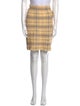 St. John Collection Plaid Print Knee-Length Skirt