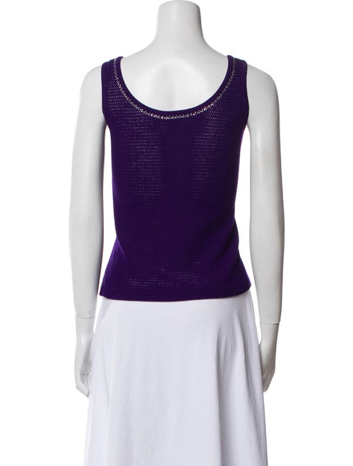 St. John Collection Scoop Neck Sleeveless Top