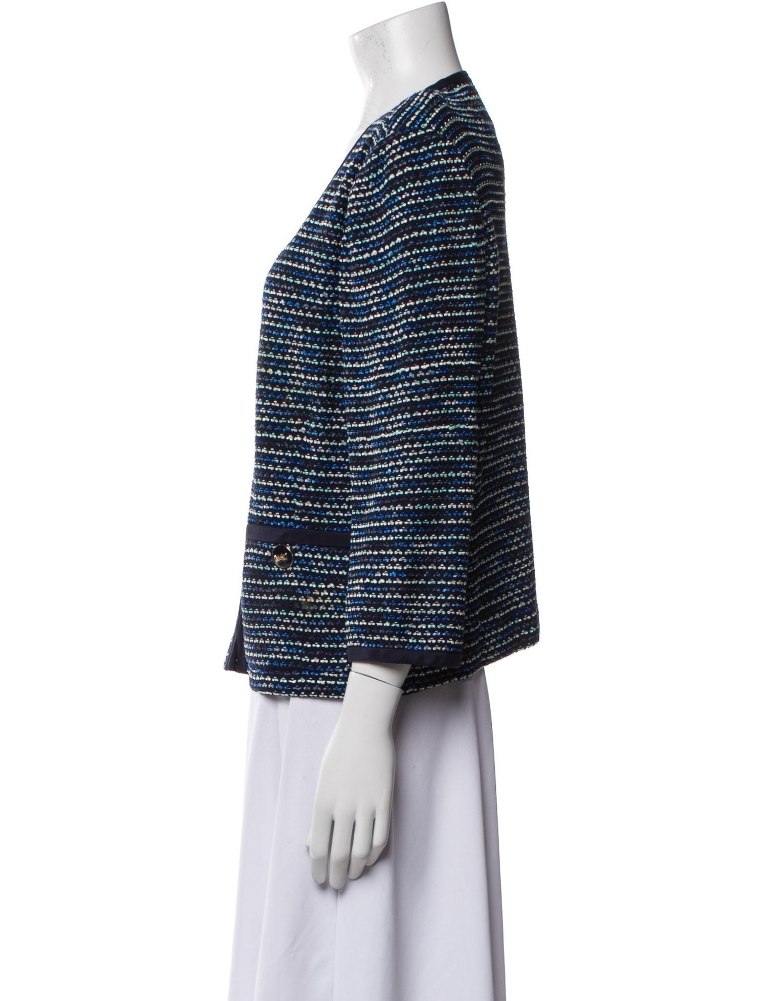 St. John Collection Wool Tweed Pattern Jacket