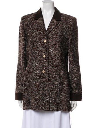 St. John Collection Tweed Pattern Blazer