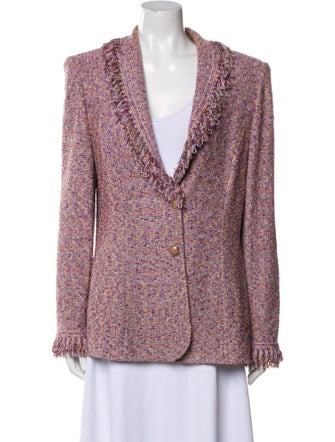 St. John Collection Wool Tweed Pattern Jacket