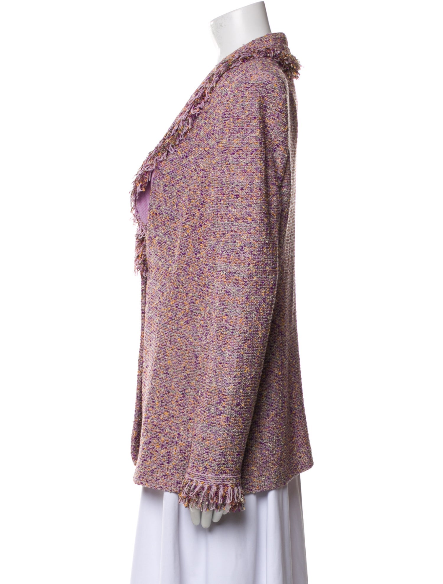 St. John Collection Wool Tweed Pattern Jacket