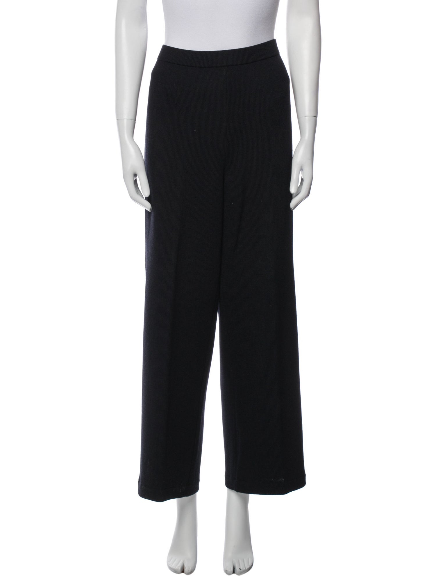 St. John Collection Wool Wide Leg Pants