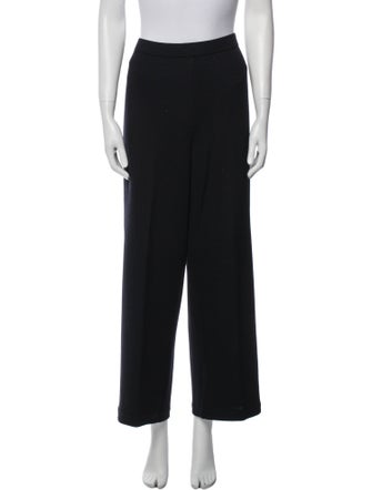 St. John Collection Wool Wide Leg Pants
