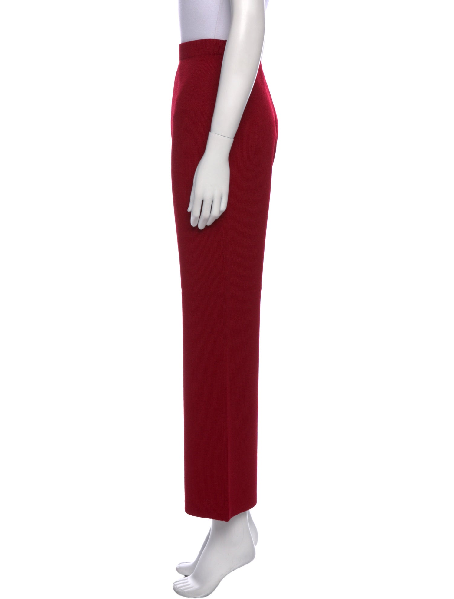 St. John Collection Wool Wide Leg Pants