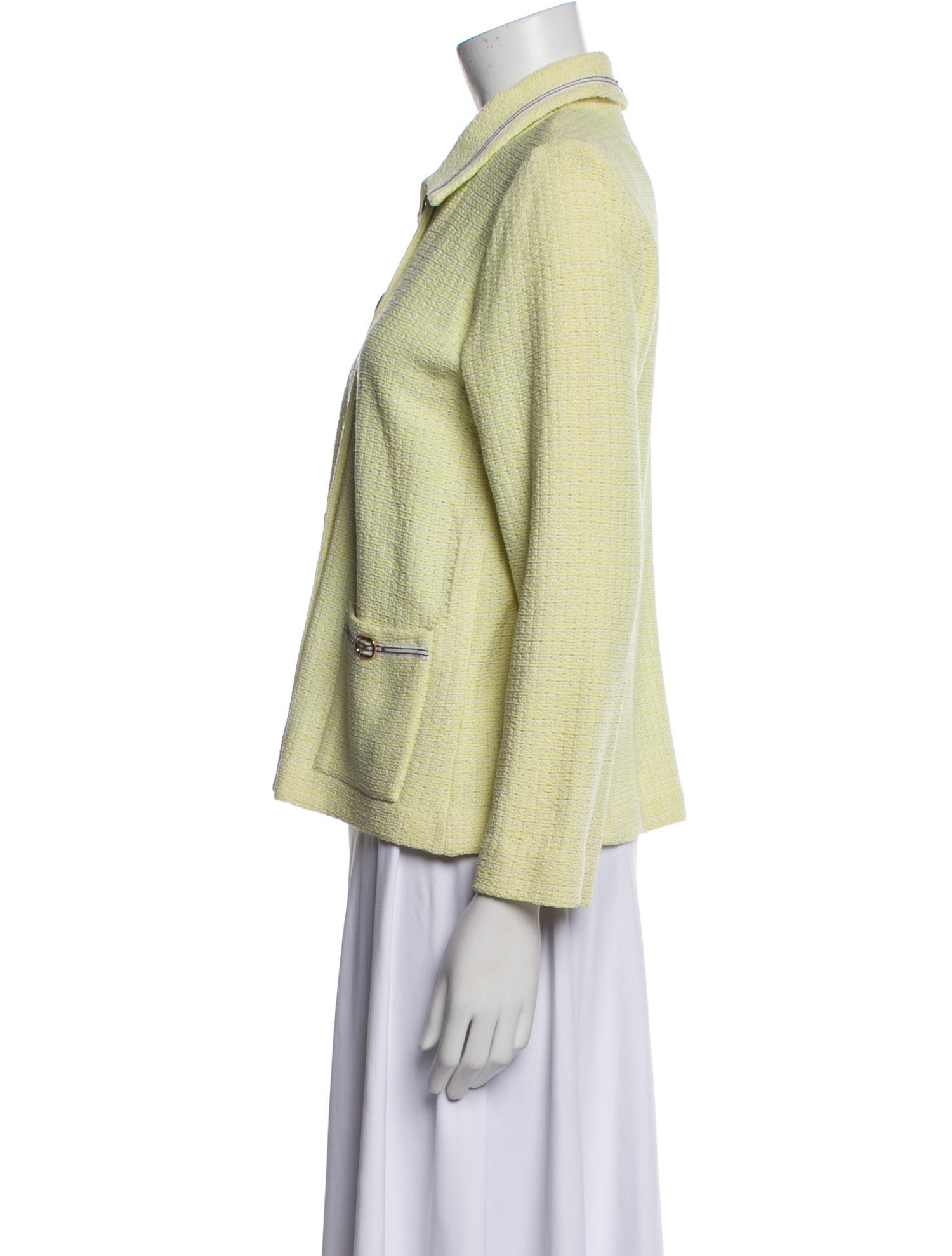 St. John Collection Plaid Print Blazer