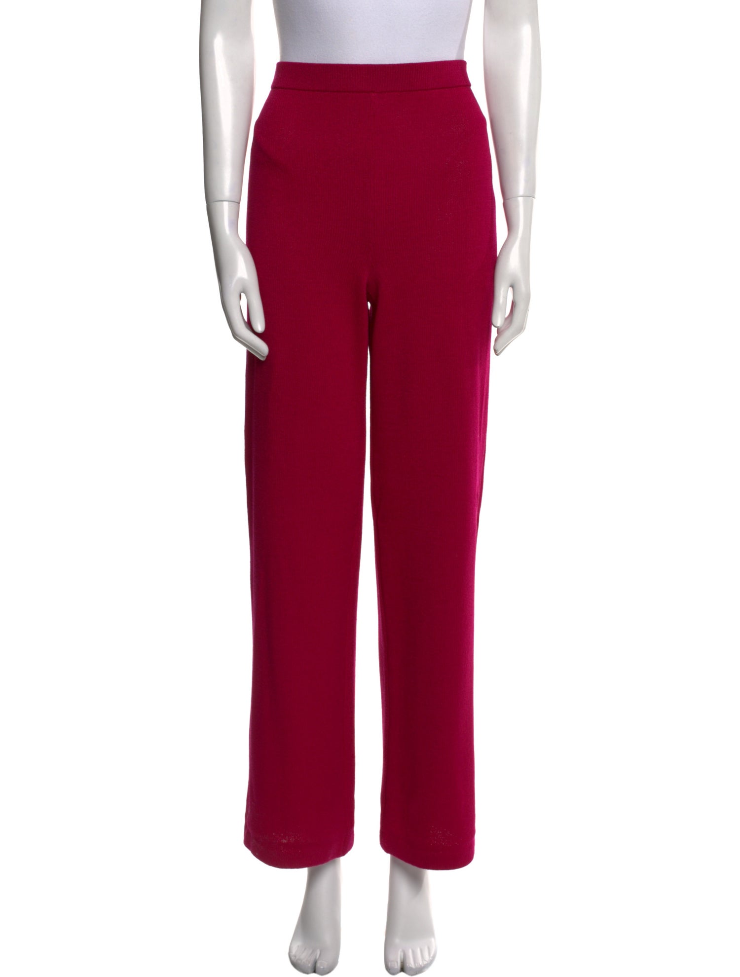 St. John Collection Wool Wide Leg Pants