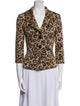 St. John Collection Animal Print Blazer