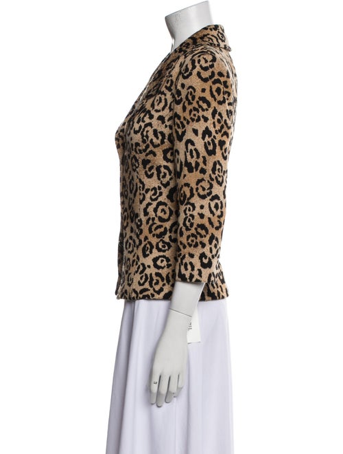 St. John Collection Animal Print Blazer
