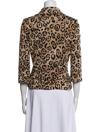 St. John Collection Animal Print Blazer