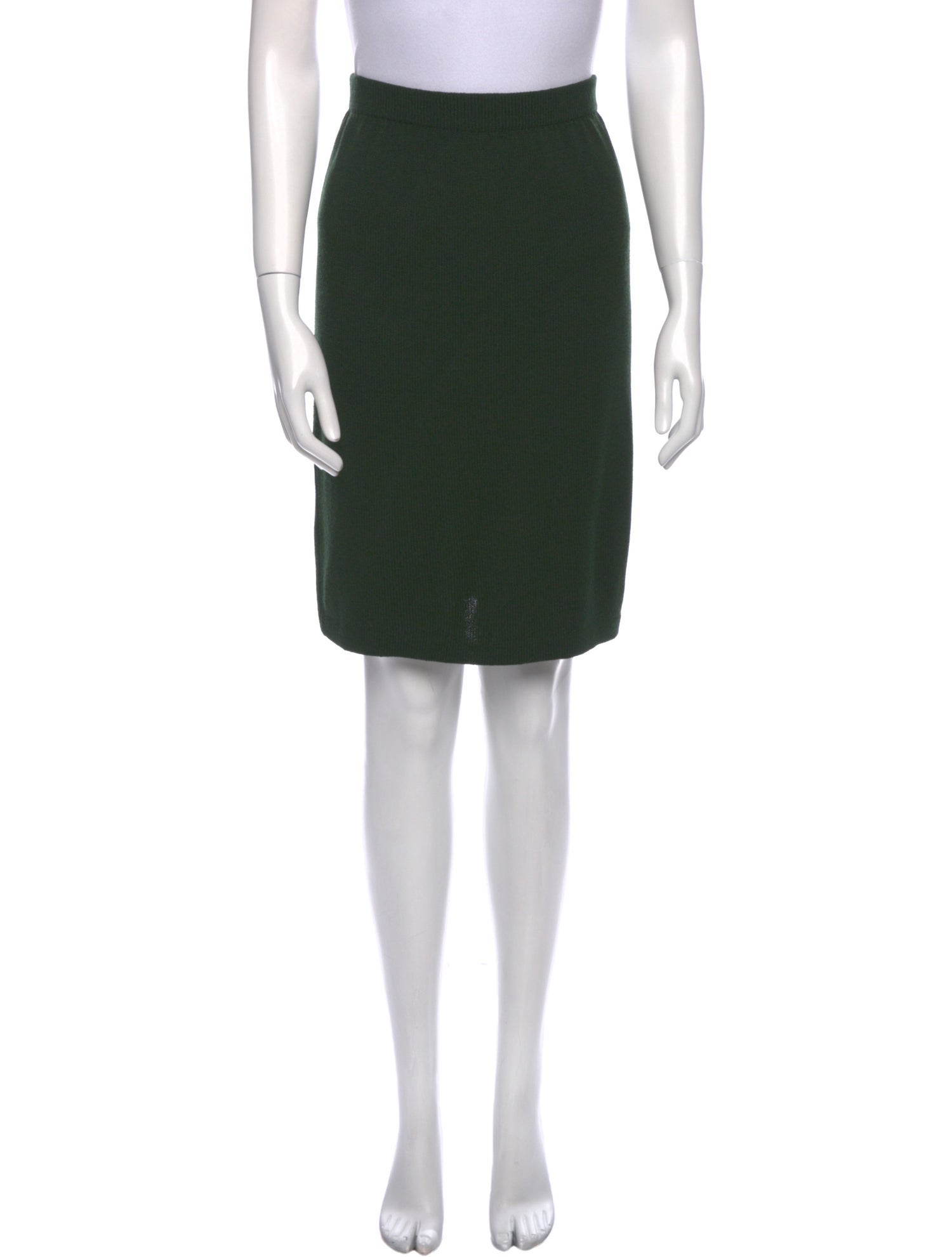 St. John Collection Embroidered Accent Knee-Length Skirt