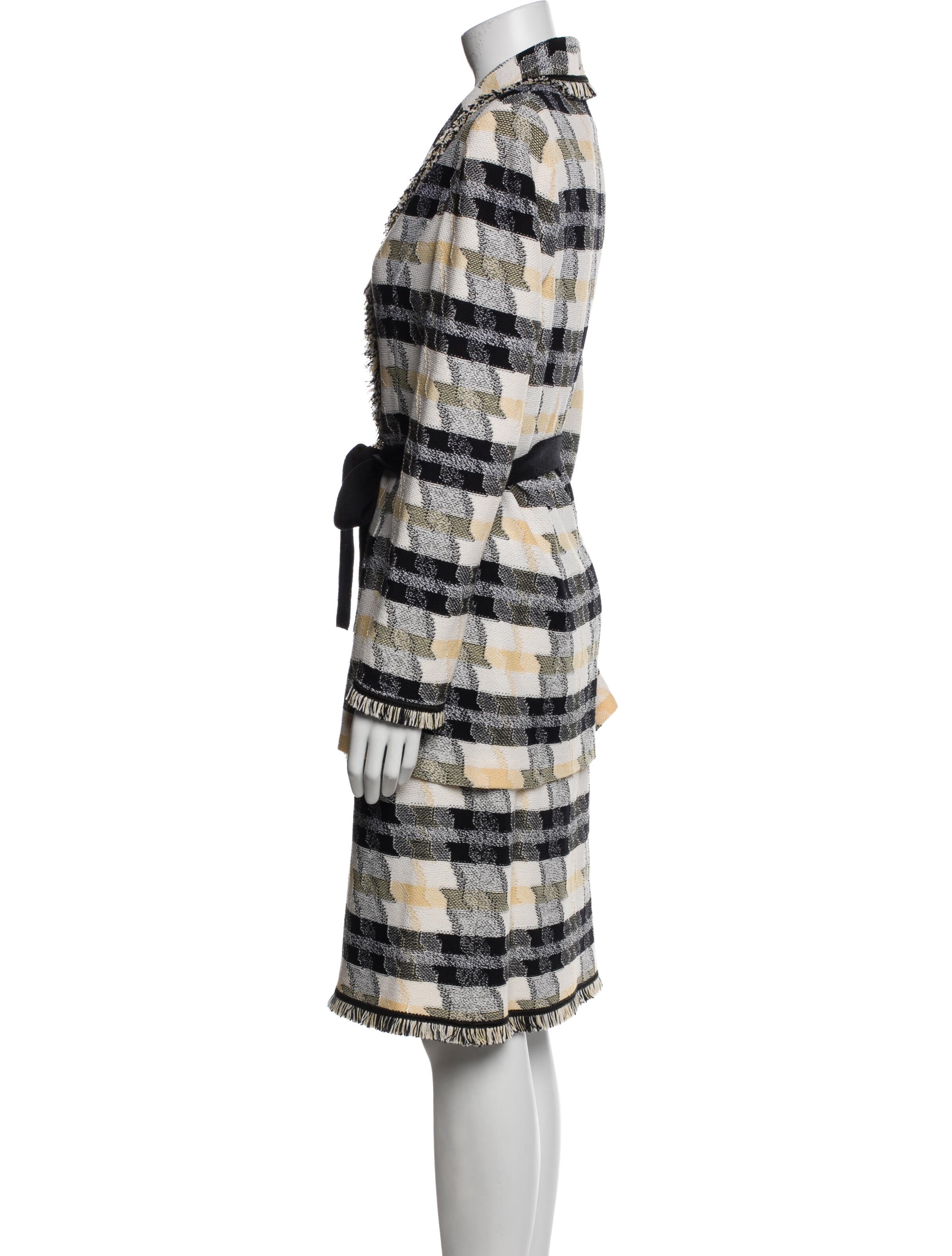 St. John Collection Printed Skirt Suit